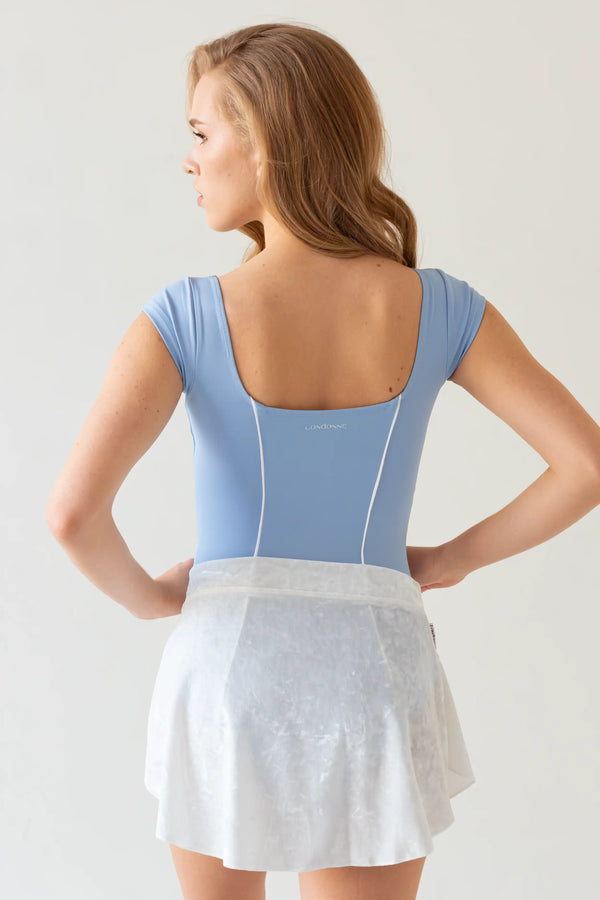 Elora Velvet Skirt – Pearl