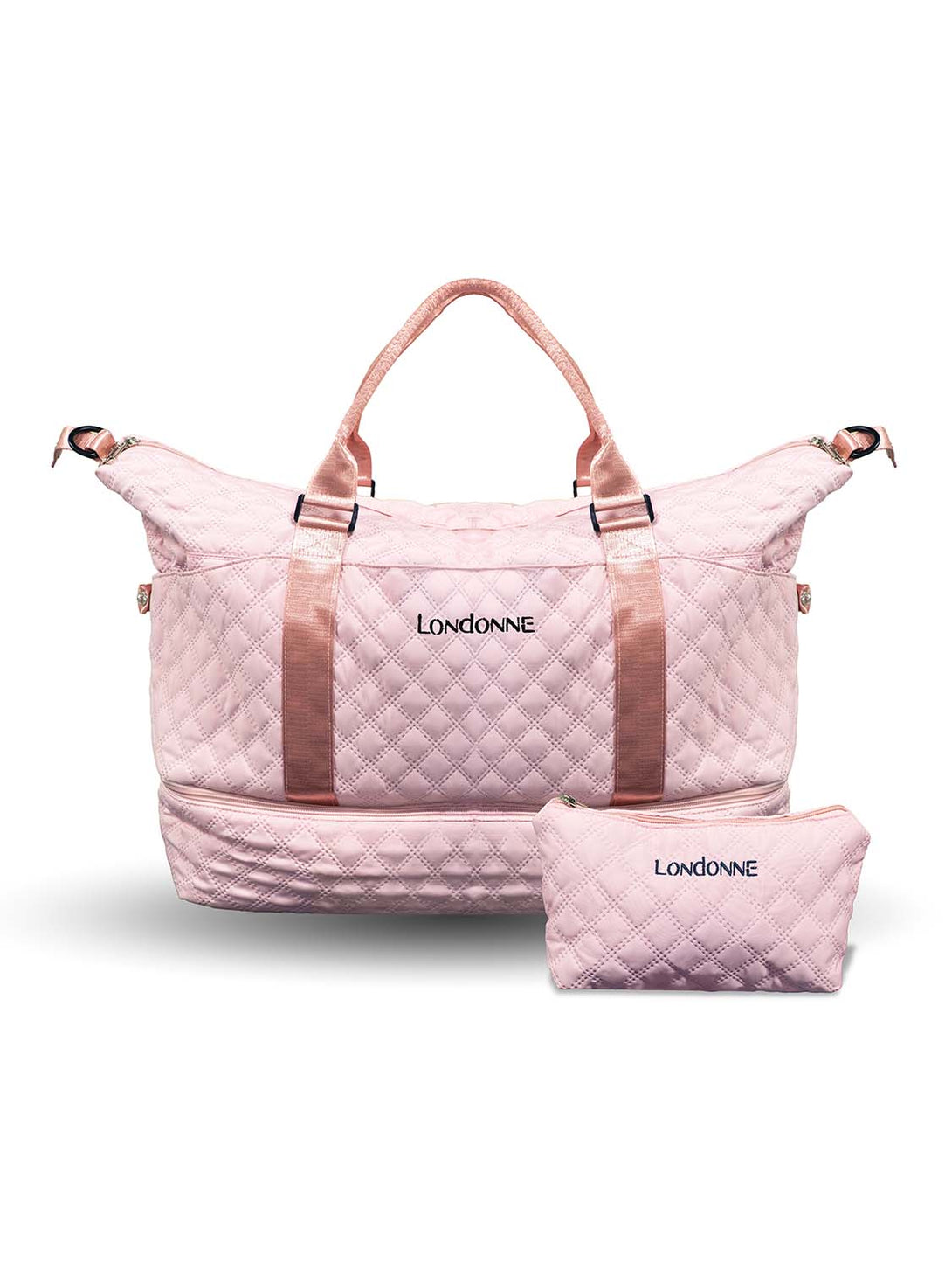 Bundle matching Londonne mini makeup bag royale max dance bag pink