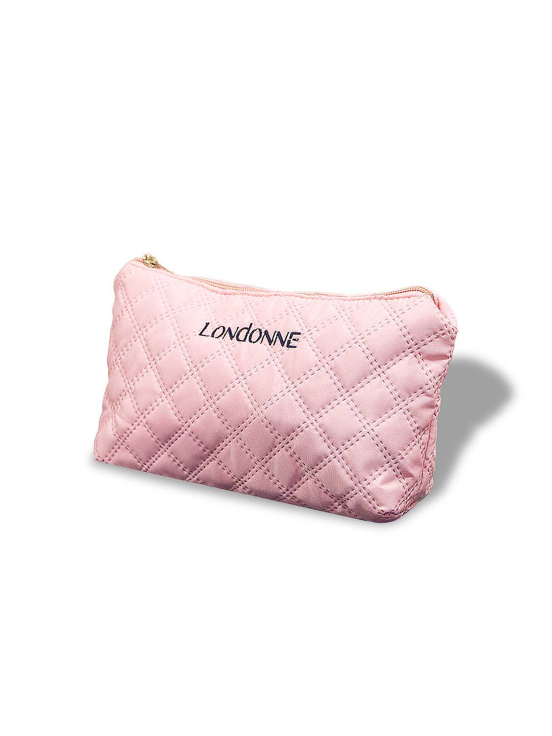 side view of Pink royale mini make up bag dancer ballerina londonne