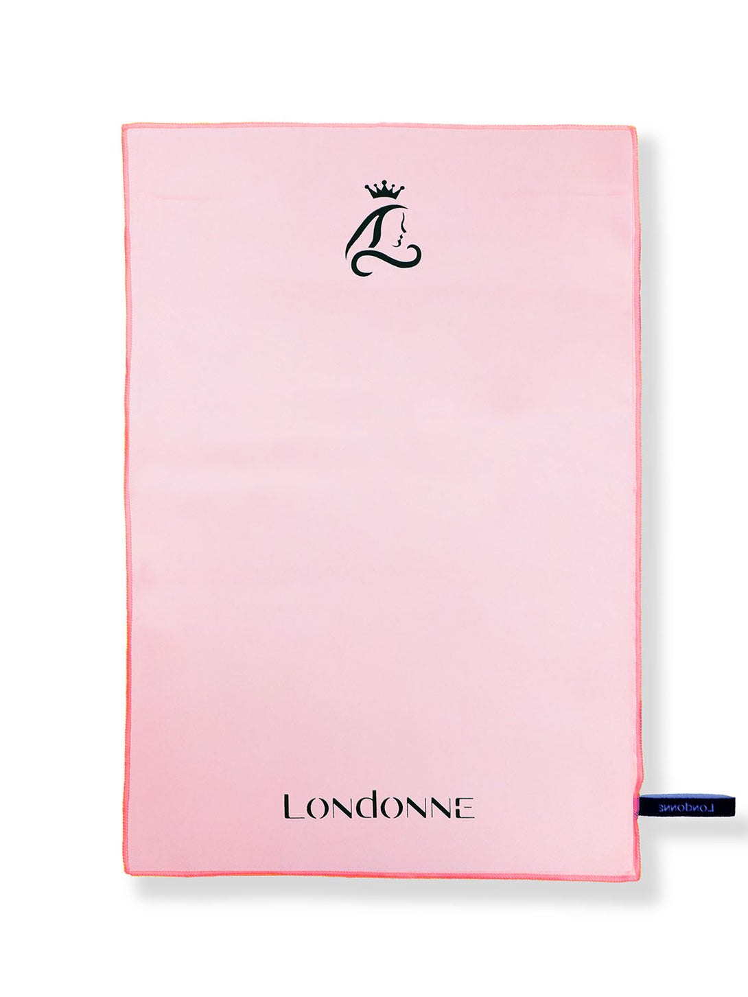 Open view of Londonne pink microfiber mini sweat towel for dancers 