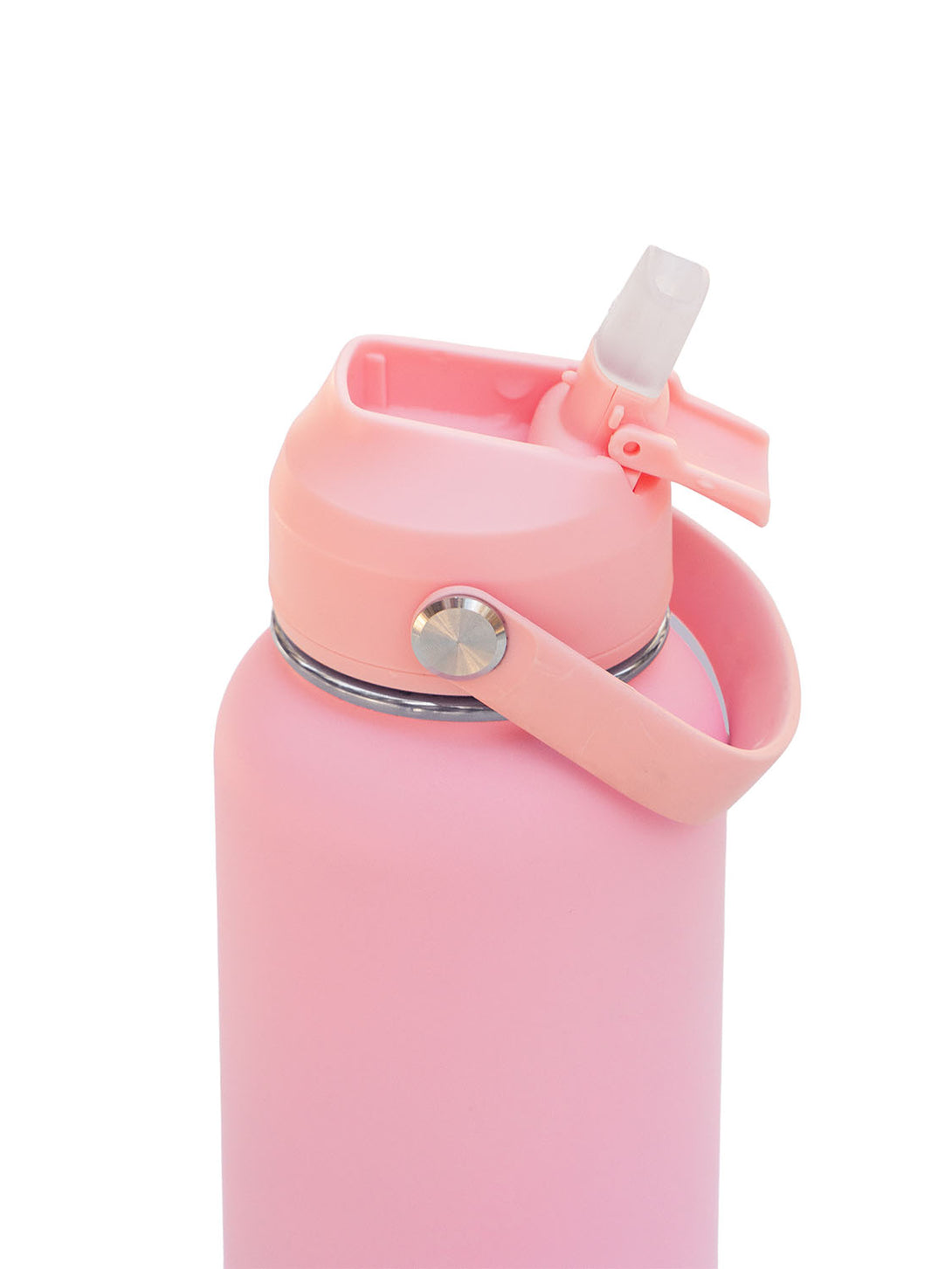 Sip feature and hydration system Londonne pink stainless steel water bottle
