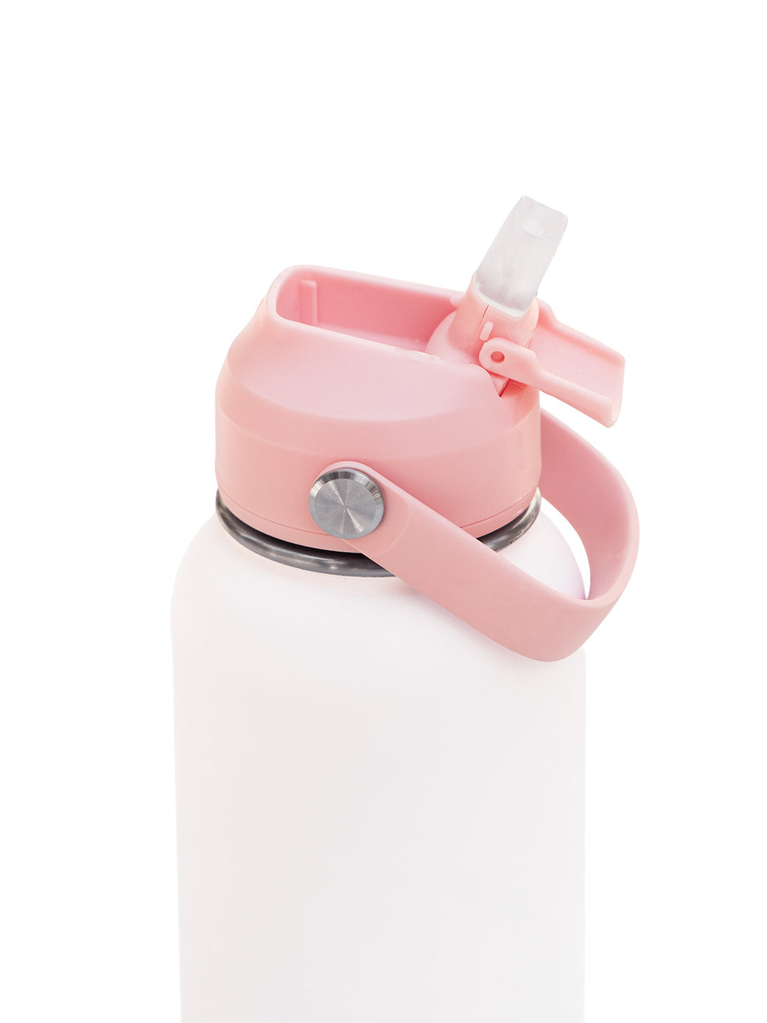 sip feature and hydration system Londonne white stainless steel water bottle